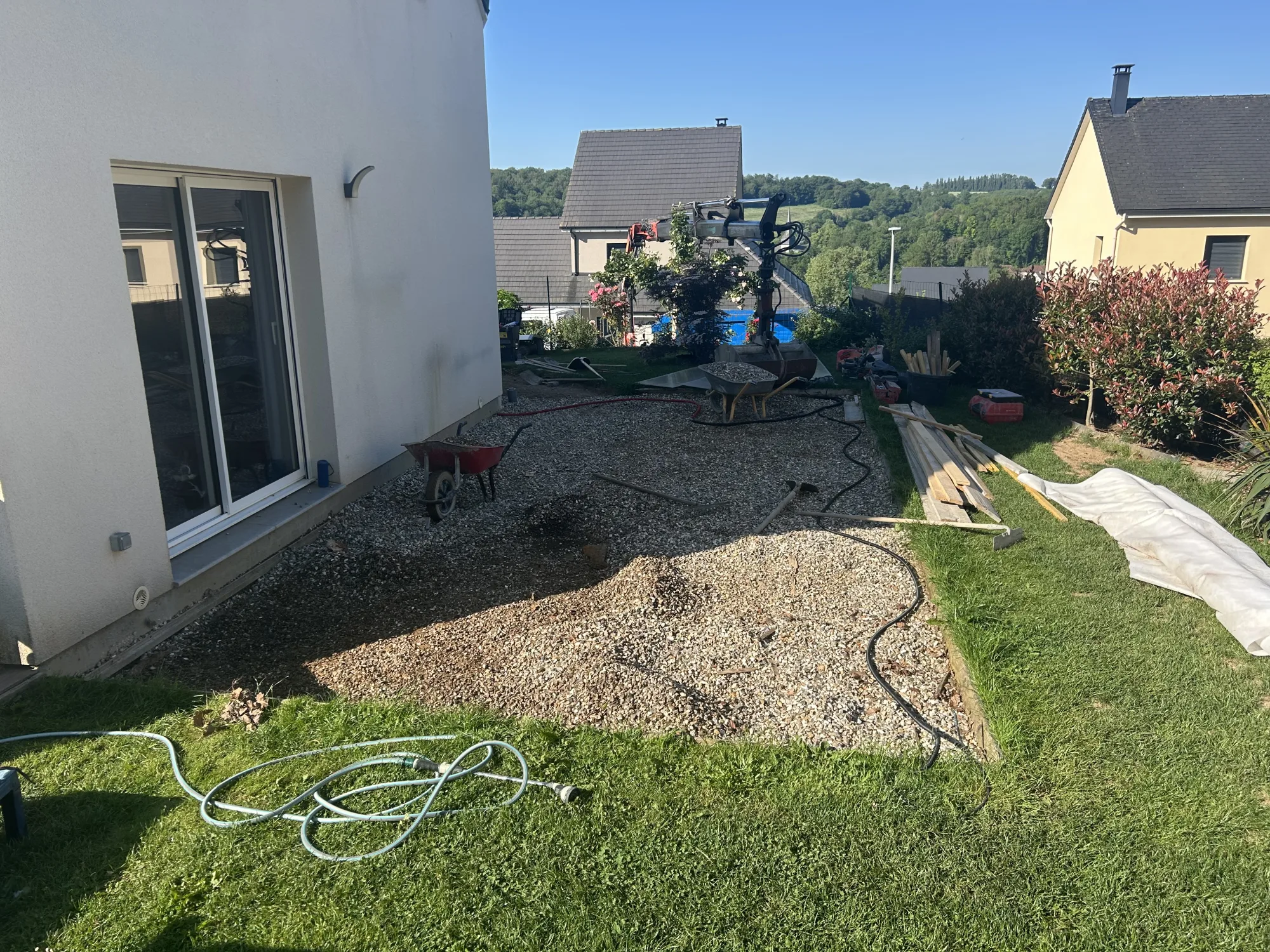 Avant les travaux - Dalle béton